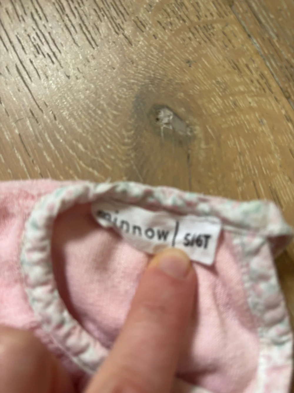 Minnow girls Pink Pocket terry coverup 5-6